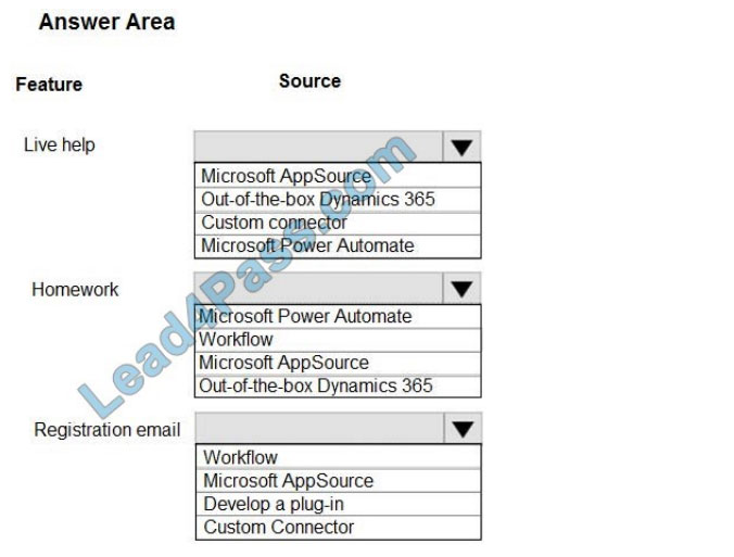 learnexam mb-600 exam questions q3