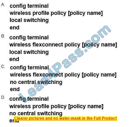 CCNP Enterprise 300-430 ENWLSI exam q11